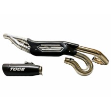 TOCE Performance Visor Tip Full 2 into 1 High Mount Exhaust System for Indian FTR 1200 (Flat Track Racer) (19-20)